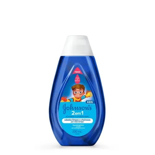Shampoo e Condicionador Infantil Johnsons Baby 2 em 1 Frasco 200ml