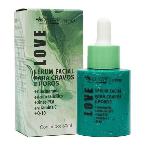 Max Love Sérum Facial para Cravos e Poros + Q10 30ml