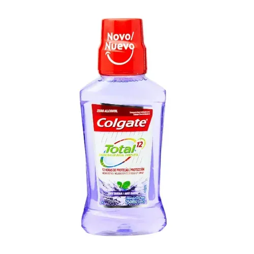 Enxaguatório Bucal Colgate Total 12 Antitártaro Sem Álcool 250ml