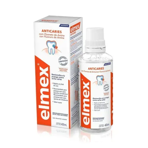 Enxaguatório Bucal Elmex Anticáries sem Álcool e sem Corante 400ml