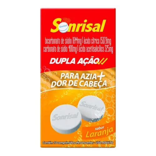 Sonrisal Laranja 10 Comprimidos Efervescentes