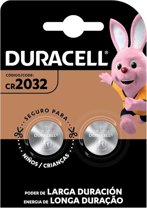 Pilha Duracell Tipo Moeda Bateria CR2032 2 Unidades