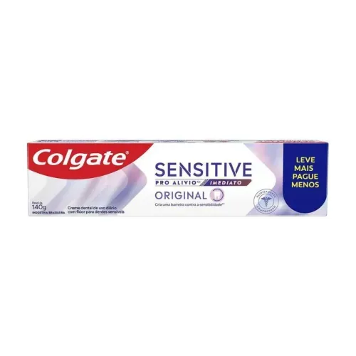 Creme Dental Colgate Sensitive Pro Alívio para Dentes Sensíveis Imediato Original 140g