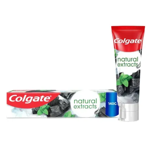 Creme Dental Colgate Natural Extracts Carvão Ativado e Menta 140g
