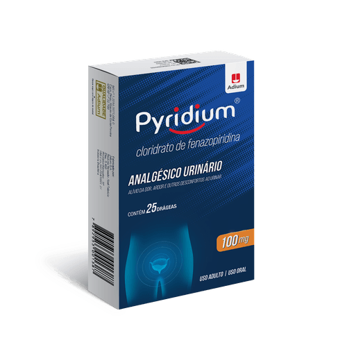 Pyridium 100mg Caixa 25 Drágeas