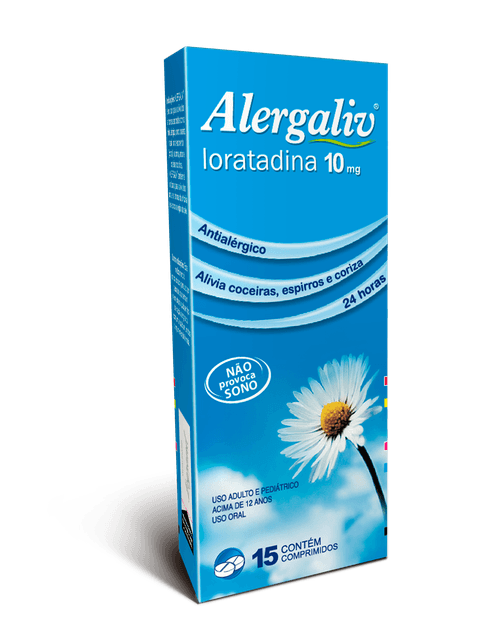 Alergaliv 10mg Caixa 15 Comprimidos