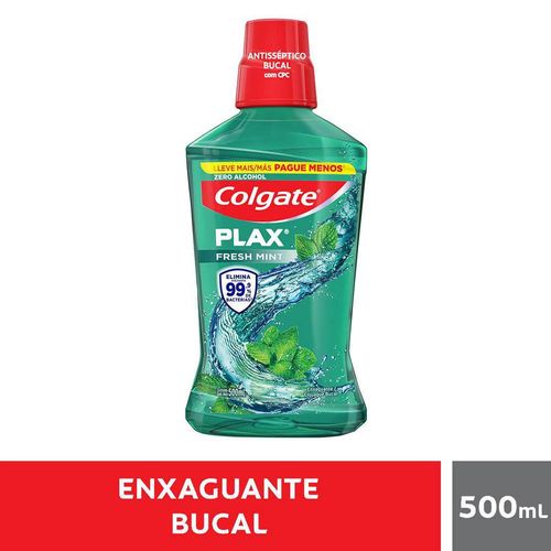 Enxaguatório Bucal Plax Fresh Mint Leve 500 Pague 350ml