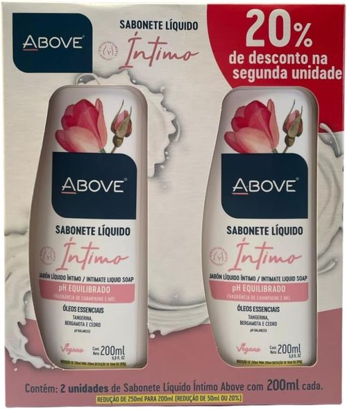Sabonete Intimo Above Packs Duo 200ml Cada