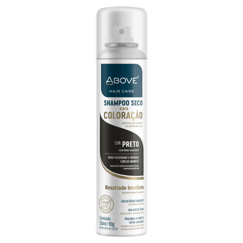 Shampoo A Seco Above Coloração Preto 150ml