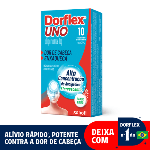 Dorflex Uno Enxaqueca 1g Caixa 10 Comprimidos Efervescentes
