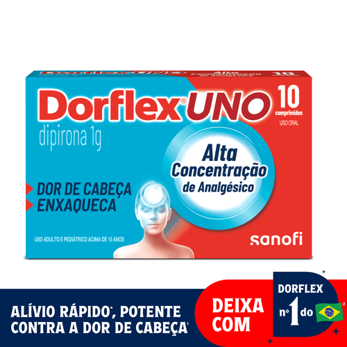 Dorflex Uno Enxaqueca 1g Caixa 10 Comprimidos