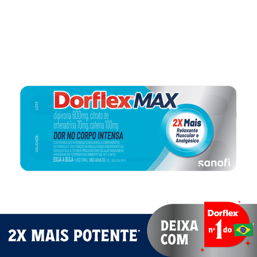 Dorflex Max Com 04 Comprimidos