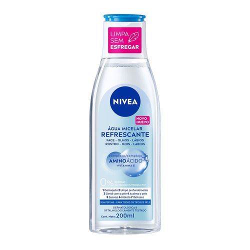 Água Micelar Nivea Micellair Solução de Limpeza 7 em 1 Frasco 200ml