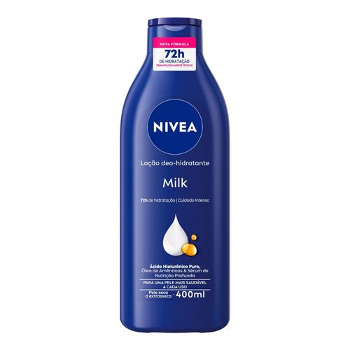 Loção Hidratante Nivea Milk Pele Seca a Extrasseca Frasco 400ml