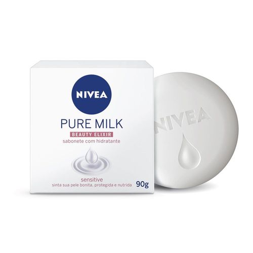 Sabonete Barra Nivea Pure Milk Sensi 90g
