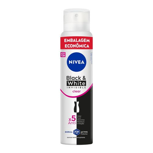 Desodorante Nivea Aerossol Feminino Black White Invisible 200ml