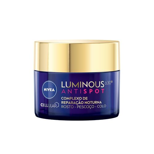 Hidratante Facial Nivea Cellular Luminous 630 Antispot Complexo de Reparação Noturna 50g