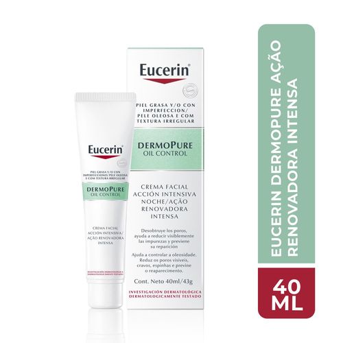 Eucerin Dermo Pure Oil Control Creme Hidratante Facial 40ml