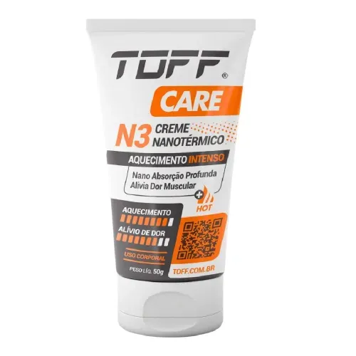 Creme Nanotérmico Toff N3 Aquecimento Intenso 50g