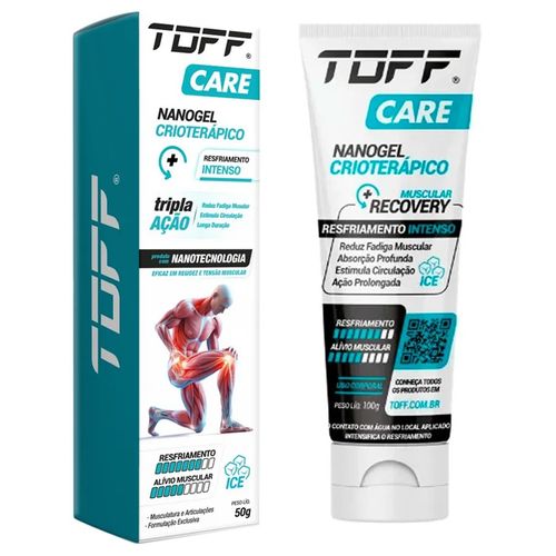 Nanogel Crioterápico Toff Care Muscular Resfriamento Intenso 50g