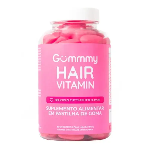 Gummy Hair Zero Sabor Tutti-Frutti 60 Gomas