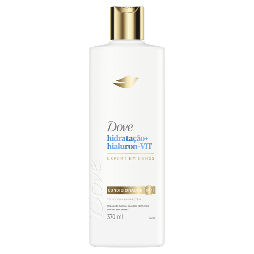 Condicionador Dove Hidratação + Hialuron Vit Frasco 370ml