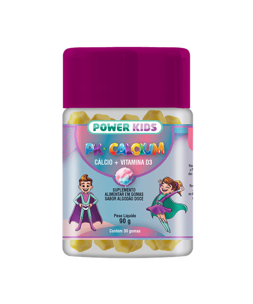 Cálcio + Vitamina D3 Power Kids 30 Gomas