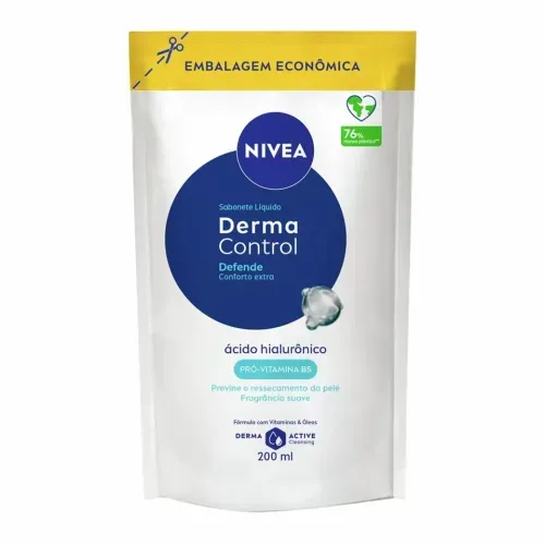 Sabonete Líquido Nivea Refil Derma Control Defende 200ml