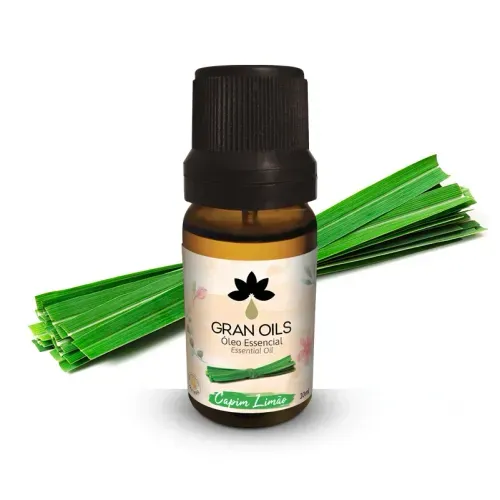 Óleo Essencial Gran Oils Capim Limão para Aromaterapia 10ml