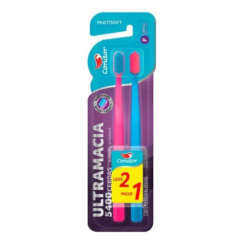 Kit Escova Dental Condor Multisoft 2 unidades