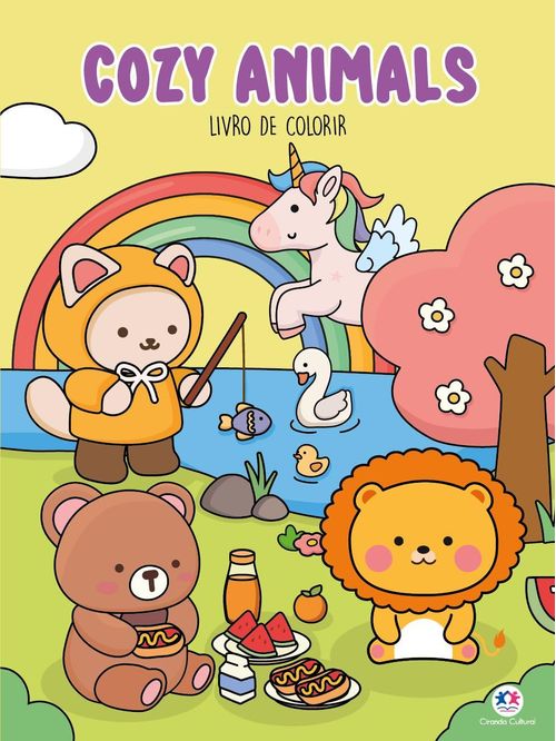 Cozy Animals Para Colorir Livro Ciranda Cultural