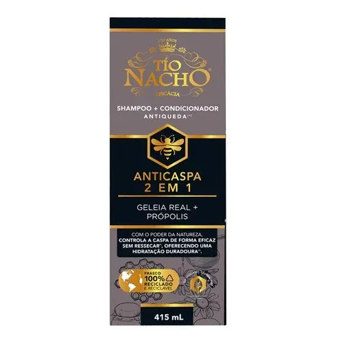Shampoo Tio Nacho Anticaspa 2 Em 1 415ml
