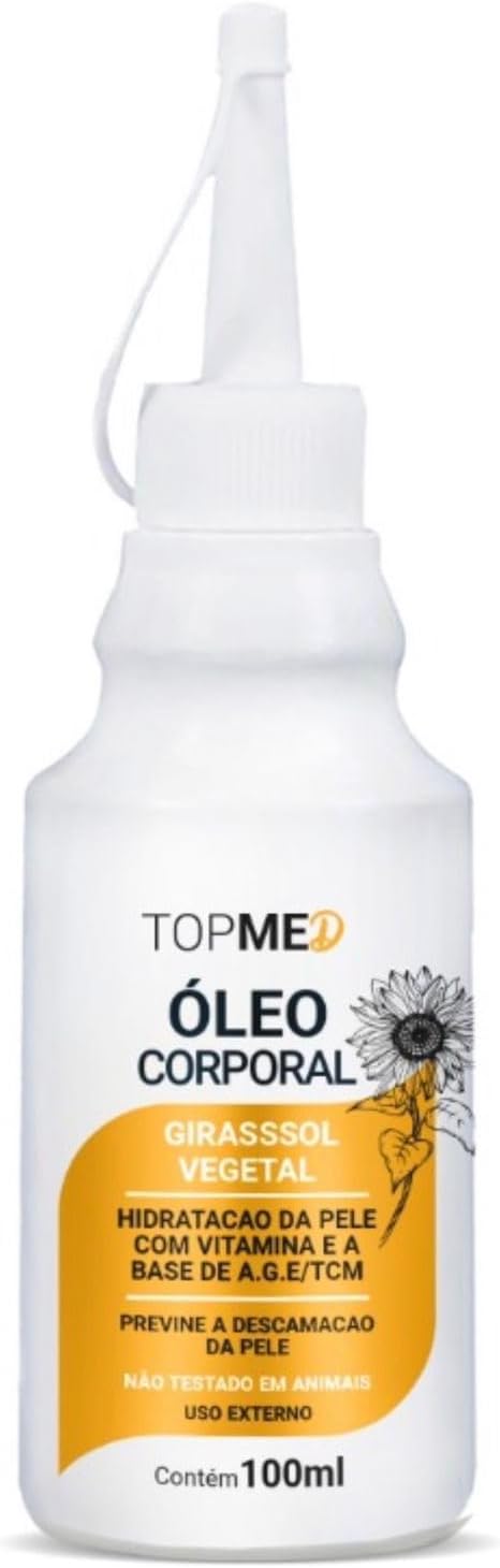 Óleo Corporal Topmed Girassol Vegetal 100ml