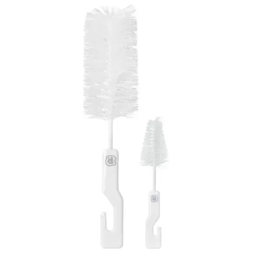 Kit Higienizador Pimpolho Mamadeira e Bico Com Esponja Branco