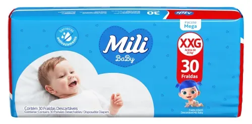 Fralda Mili Baby Mega XXG