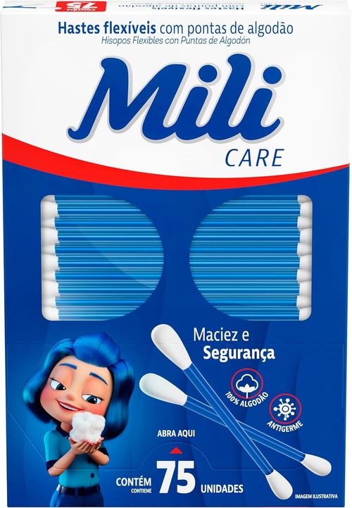 Hastes Flexíveis Mili com 75 Unidades