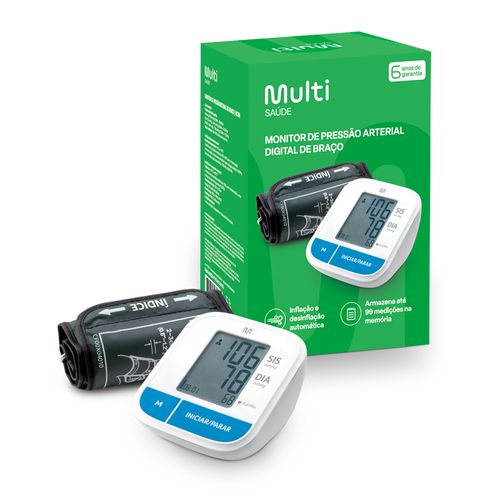 Aparelho de Pressão Multilaser Braço Silencioso