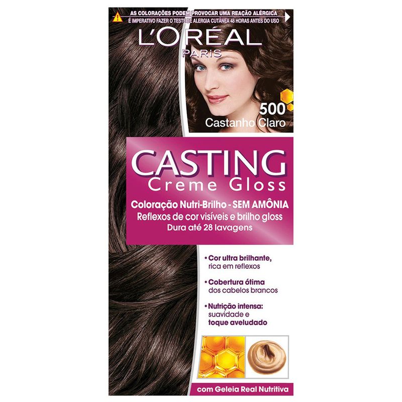 Coloração-L'Oréal-Casting-Creme-Gloss-500-Castanho-Claro-sem-Amônia