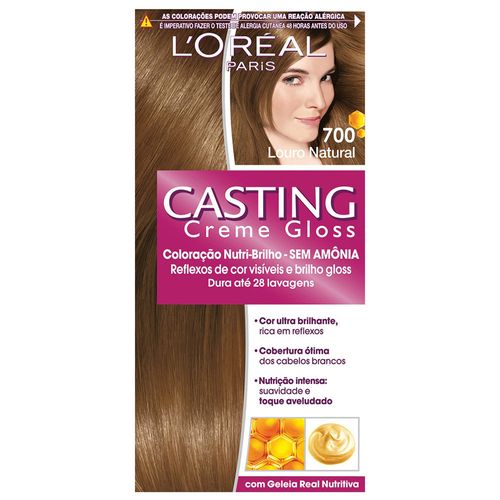 Coloração L'Oréal Casting Creme Gloss 700 Louro Natural sem Amônia