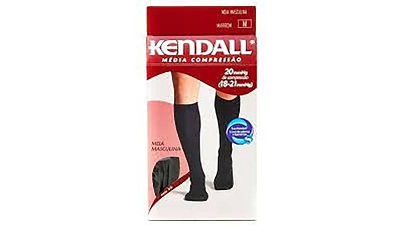 Meia-Kendall-Média-Compressão-Masculina-Preta-M-1802