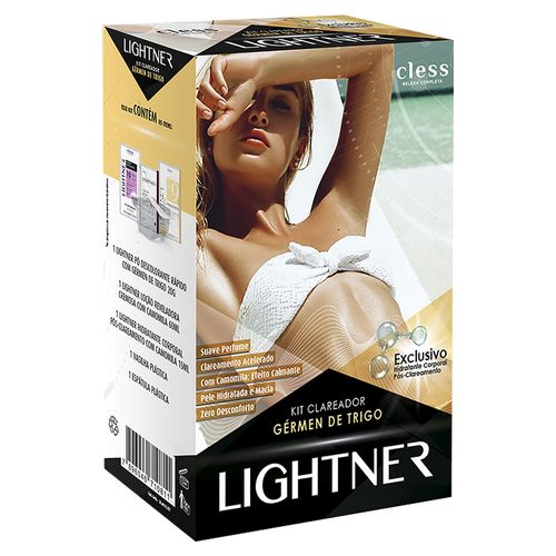 Kit Descolorante Lightner Gérmen de Trigo Pó Descolorante + Água Oxigenada + Hidratante
