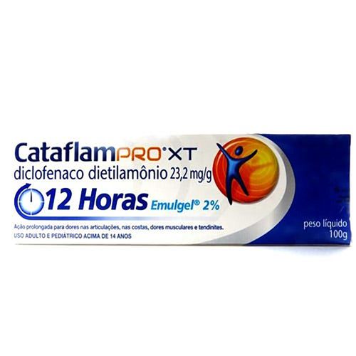 Cataflampro XT Emulgel 12 Horas Analgésico Anti-Inflamatório para Tratamento da Inflamação Muscular e Dor Nas Articulações 100G