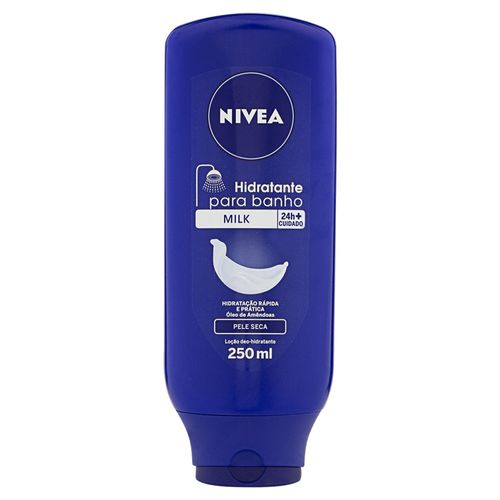 Loção Hidratante Nivea para Banho Milk Frasco 250ml