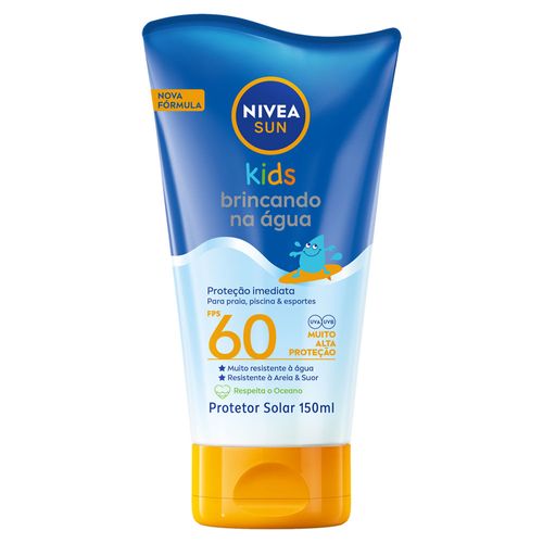 Protetor Solar Nivea Sun Kids Swin&Play FPS60 Frasco 150ml