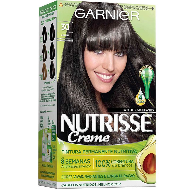 Tintura-Garnier-Nutrisse-30-Grafite-Castanho-Escuro