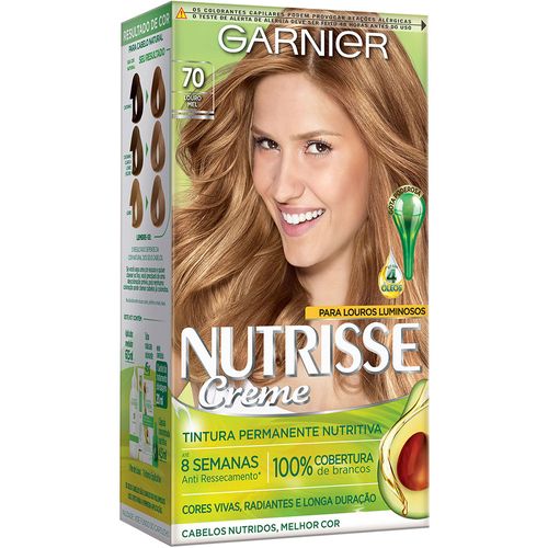 Tintura Garnier Nutrisse 70 Mel Louro Natural