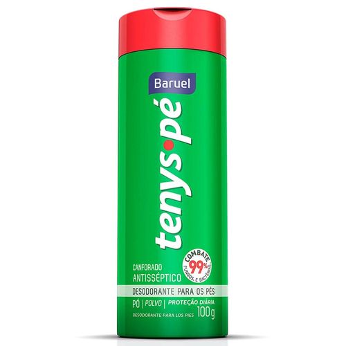 Desodorante para os Pés Tenys Pé Baruel Pó Canforado Talco 100g