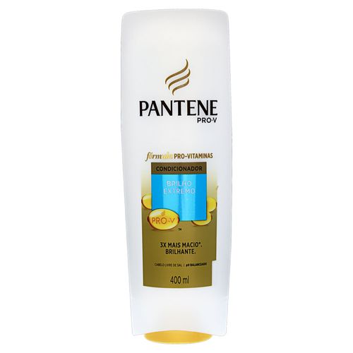 Condicionador Pantene Brilho Extremo Frasco 400ml