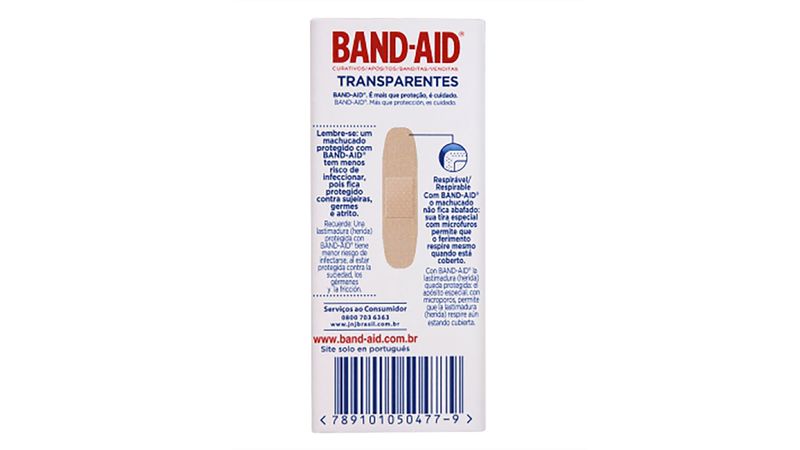 Curativos-Band-Aid-Transparentes-10-Unidades