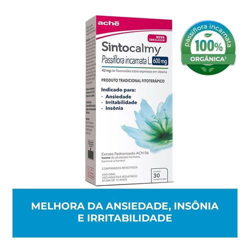 Sintocalmy 600mg Caixa 30 Comprimidos Revestidos